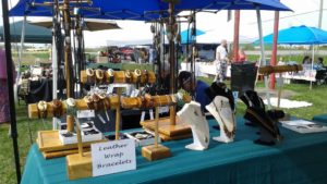 Table displaying jewelry
