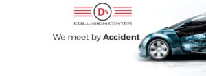 Ds Collision Centre logo and front of car