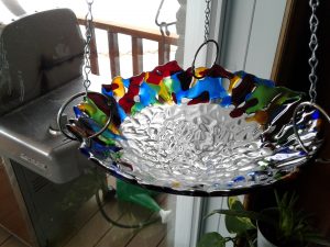Stained glass bowl