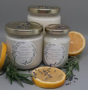 Rosemary-Lemon-lavender candles