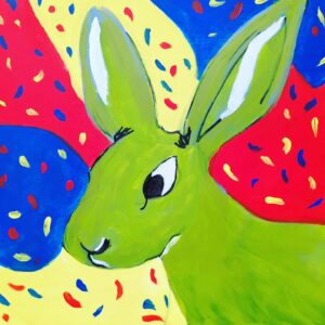 Painting of rabbit