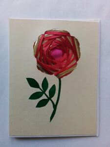 Card with flower