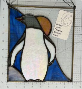 Stained glass penguin