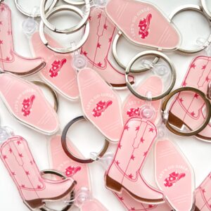 Pink key rings